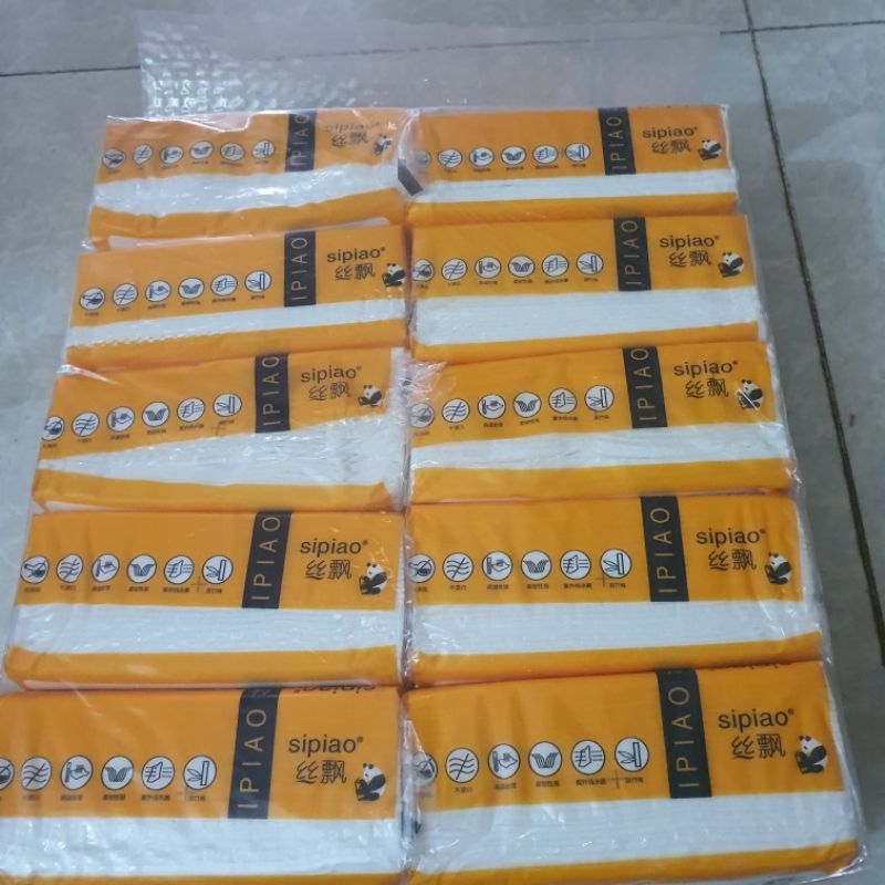 Gói Giấy ăn gấu trúc  mặt cười 1 tờ 4 lớp mềm dai không bụi giấy lau an toàn cho sức khoẻ...