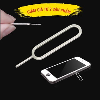 Que chọc sim bằng thép dùng cho điện thoại các hãng iphone, samsung, oppo, xiaomi, nokia,..có lỗ treo