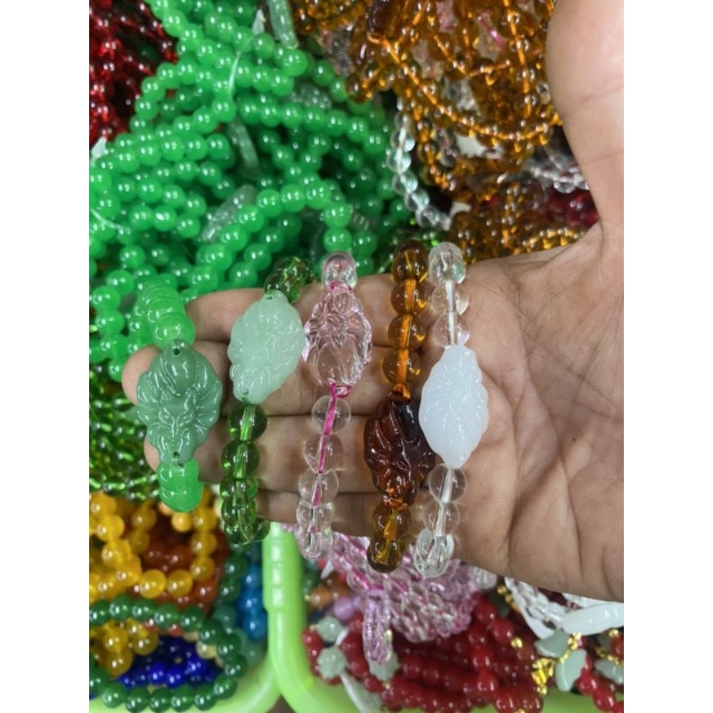 VÒNG TAY HỒ LY CHÍN ĐUÔI  hạt 8 li