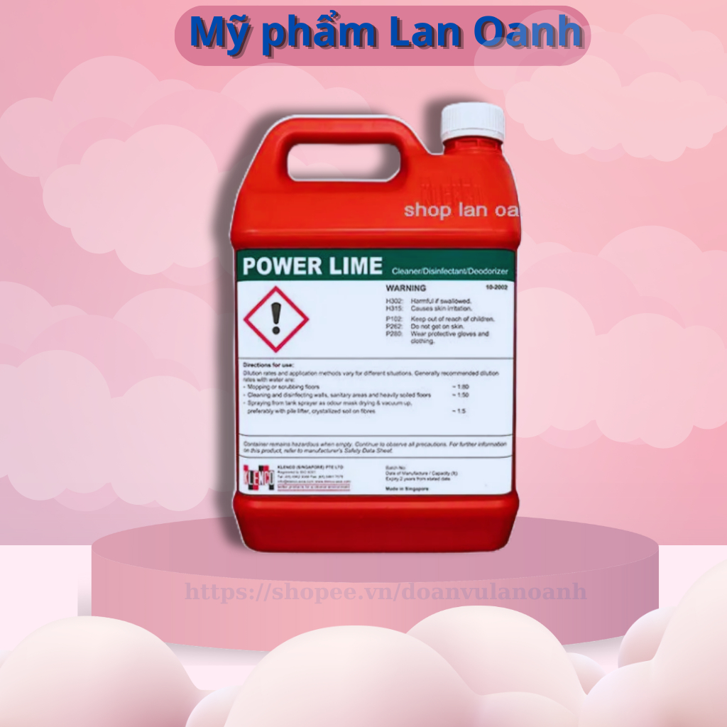 Nước lau sàn bệnh viện power floral can 5lit,Nước lau nhà khử khuẩn diệt muỗi,côn trùng