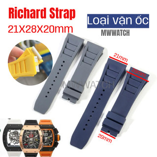DÂY CAO SU - SILICON CHO ĐỒNG HỒ RICHARD MILLER(RM) CAO CẤP SZIE 21X28MM