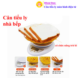 Cân tiểu ly 5kg màn hình điện tử chính xác từng gram nhỏ nhất - GDAH