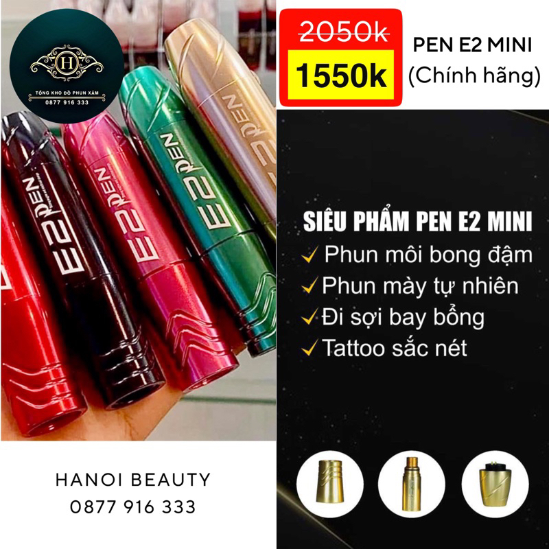 Máy Pen E2 mini phun mày môi nhanh. Bảo hành 6 tháng