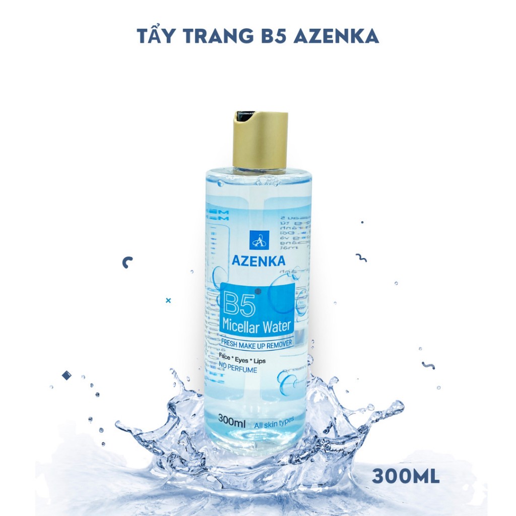 Nước tẩy trang B5 Azenka Micellar Water fresh make up remover 300ml