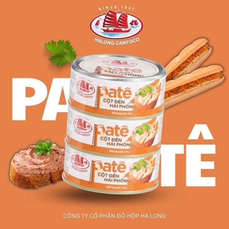 Pate Cột Đèn Hải Phòng 150g / Pate Ăn Liền / Pate Đóng Hộp