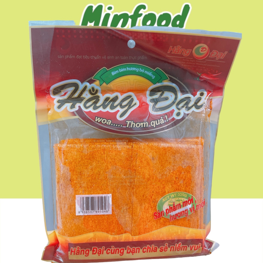 Bò Miếng Hằng Đại Cay Cay, Snack Bò 40 Miếng Hằng Đại Thơm Ngon Siêu To 320g Đồ Ăn Vặt Tuổi Thơ