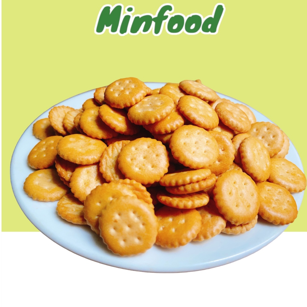Bánh Quy Đồng Tiền Giá Sỉ Bánh Quy Bơ Mặn Tròn Nhỏ Thơm Ngon 250g / 500g Minfood