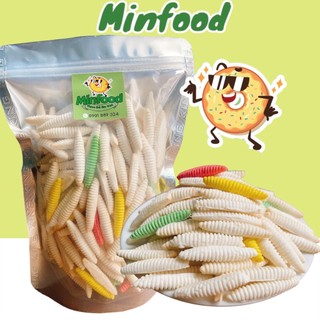 Bánh đuông sữa dừa bánh con sâu minfood 250g/500g