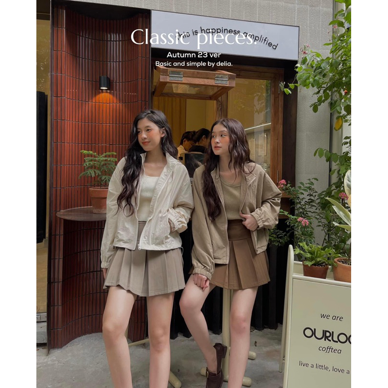 206 ÁO KHOÁC GIÓ DÀI TAY HAI LỚP