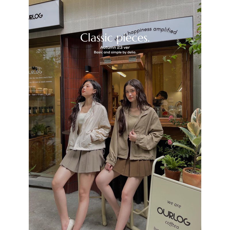 206 ÁO KHOÁC GIÓ DÀI TAY HAI LỚP