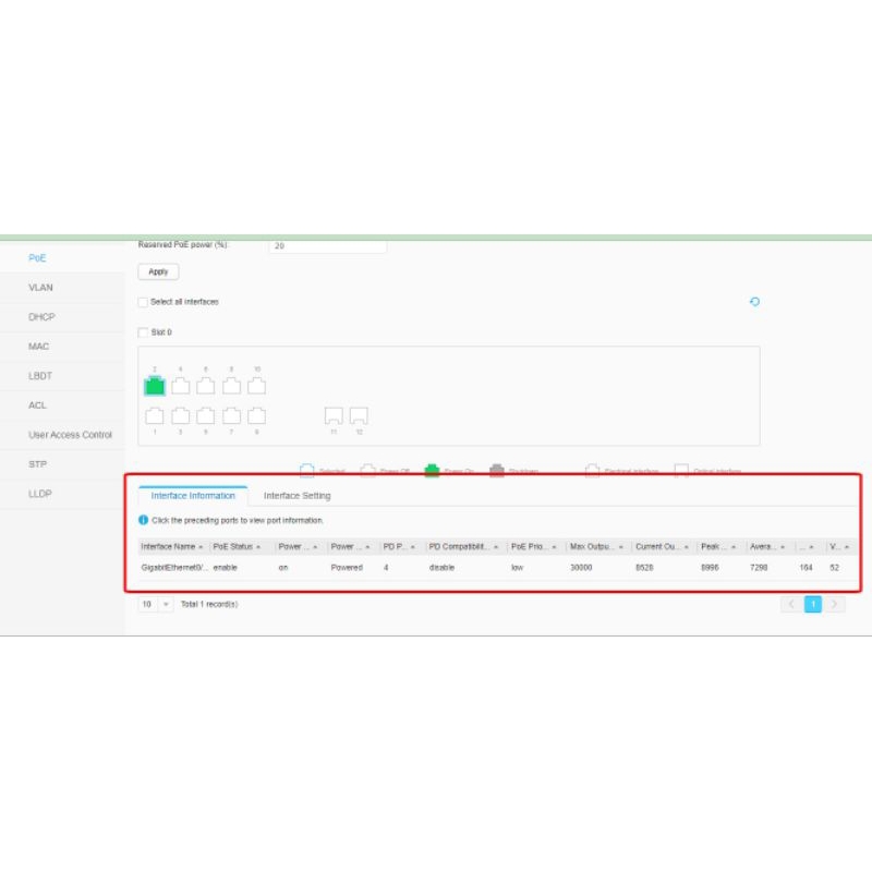 Switch POE Chuẩn AT Huawei S5720-12TP-PWR-LI-AC