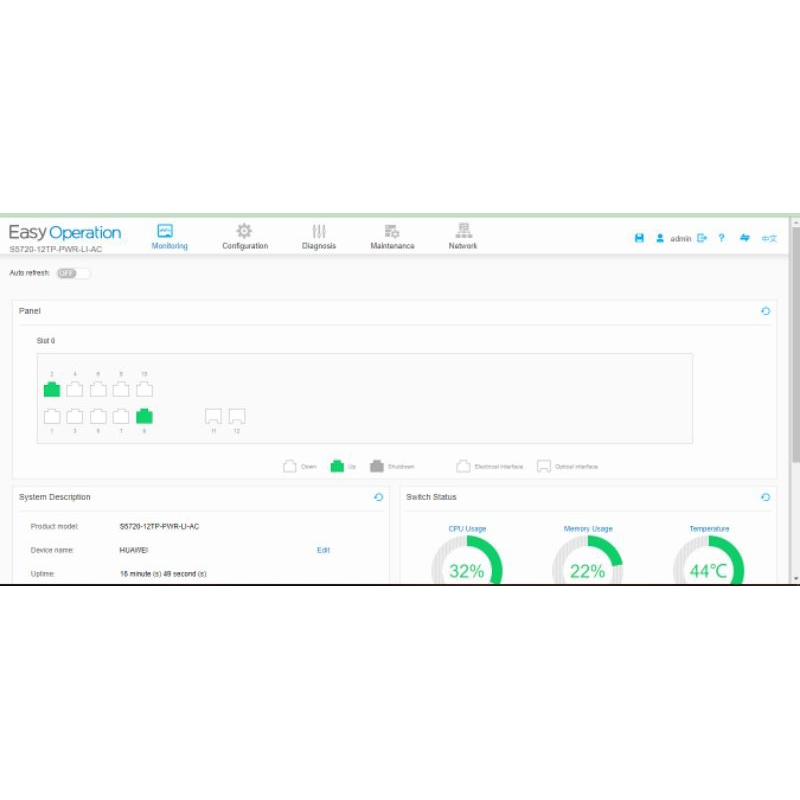 Switch POE Chuẩn AT Huawei S5720-12TP-PWR-LI-AC
