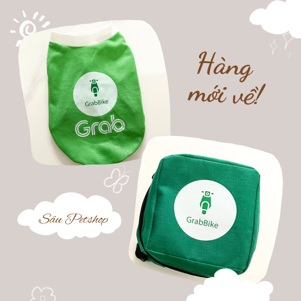 Áo giao hàng cho thú cưng chó mèo ngộ nghĩnh kèm balo