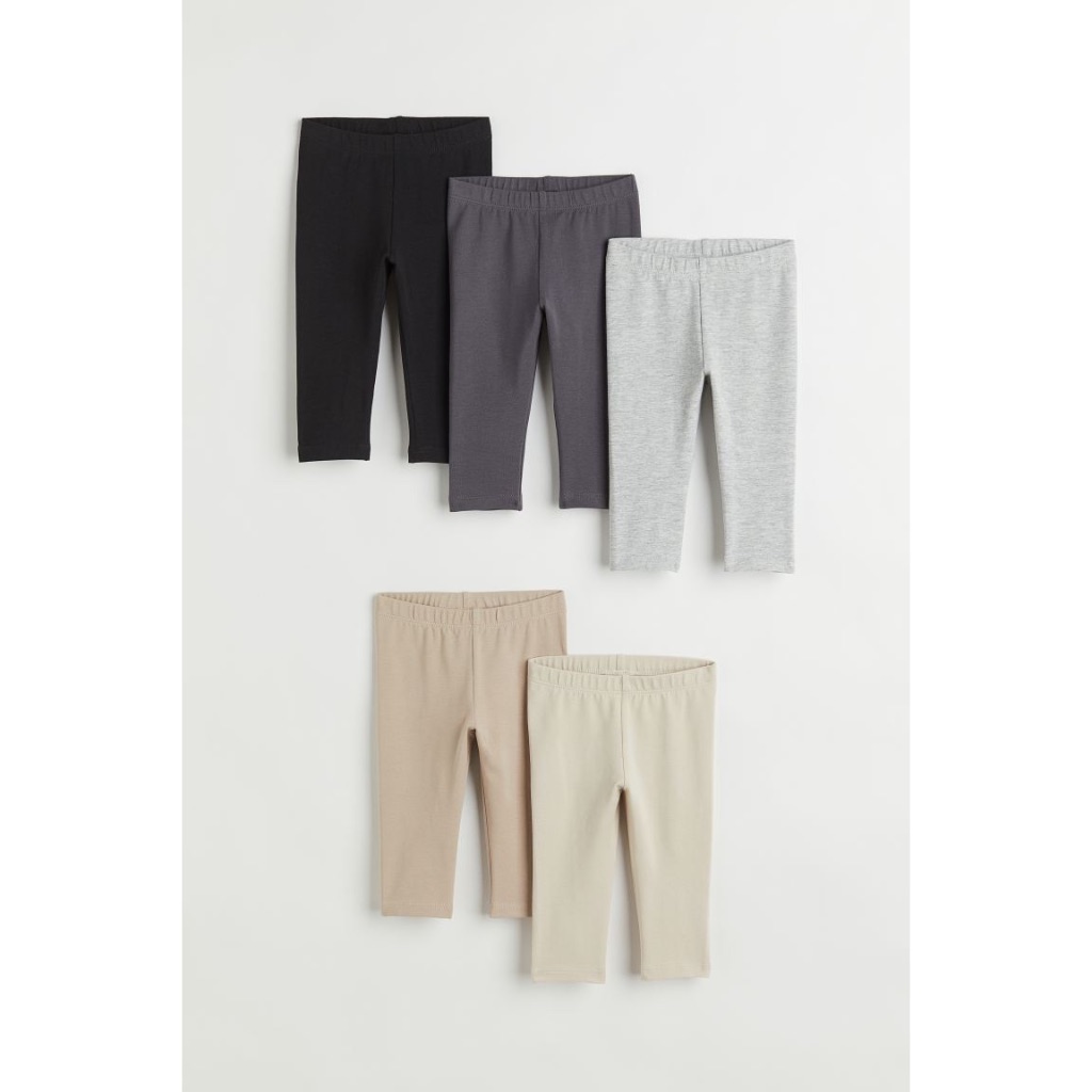 Set 5 leggings/ 3 leggings cotton mềm bé gái/ trai, có nhiều màu, Hờ mờ JP UK US săn SALE