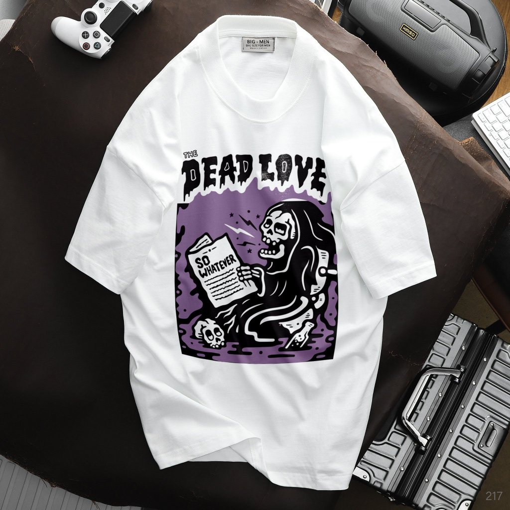 Áo thun cotton bigsize nam in hình ngộ nghĩnh bigsize cỡ đại < 140kg - xương DL