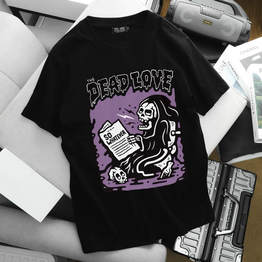 Áo thun cotton bigsize nam in hình ngộ nghĩnh bigsize cỡ đại < 140kg - xương DL