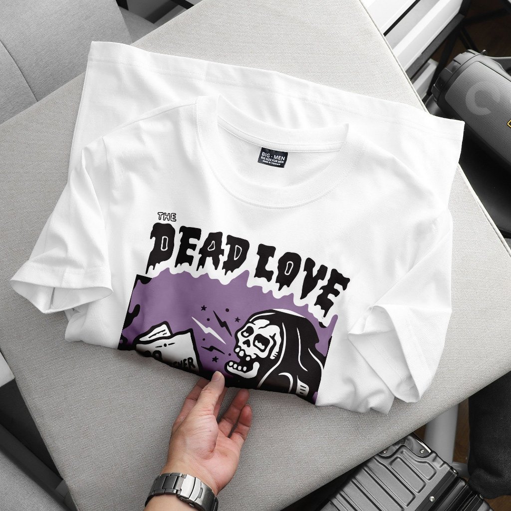 Áo thun cotton bigsize nam in hình ngộ nghĩnh bigsize cỡ đại < 140kg - xương DL