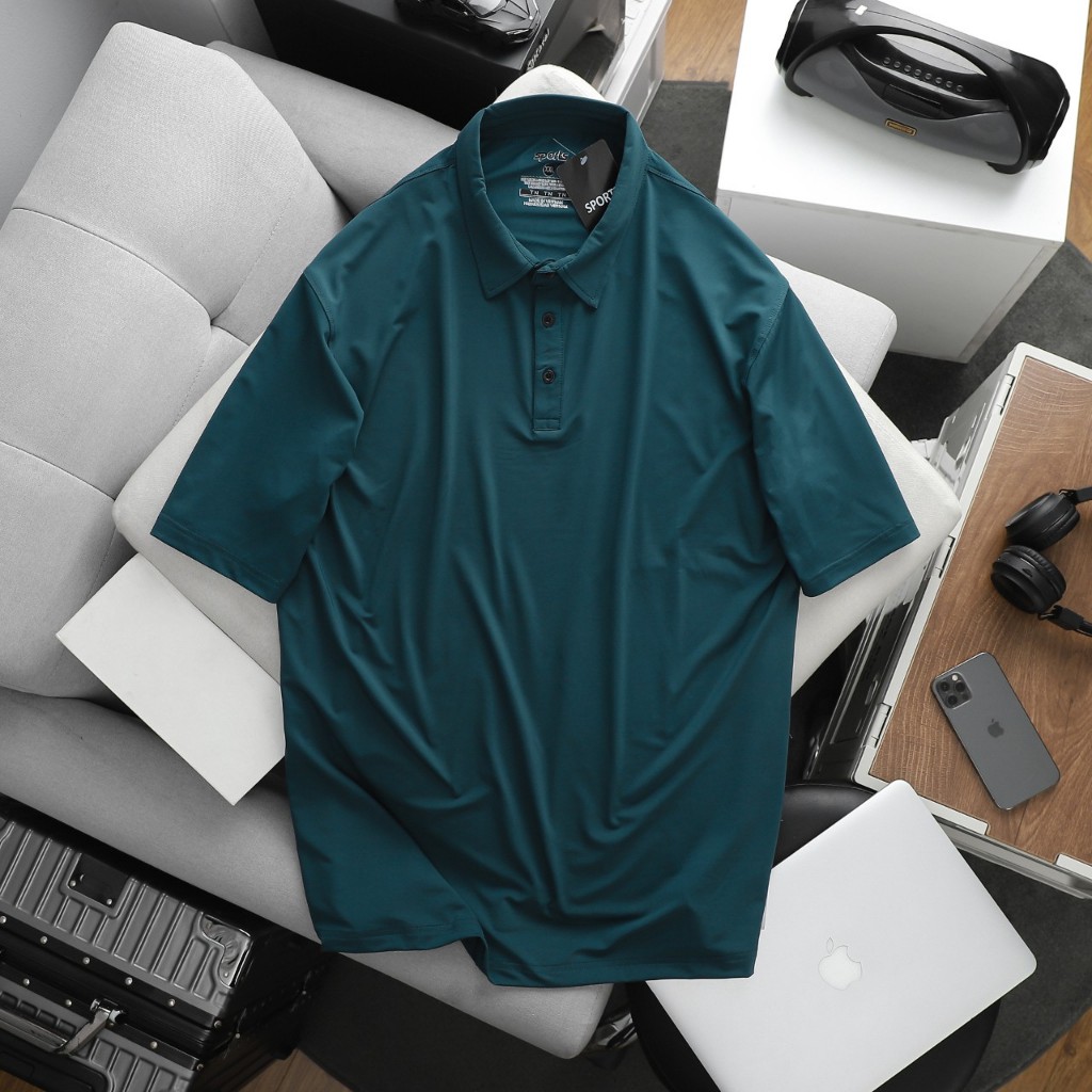 Bigsize nam - Áo thun polo chất thun lạnh trơn nam bigsize 80 - 140kg - trơn