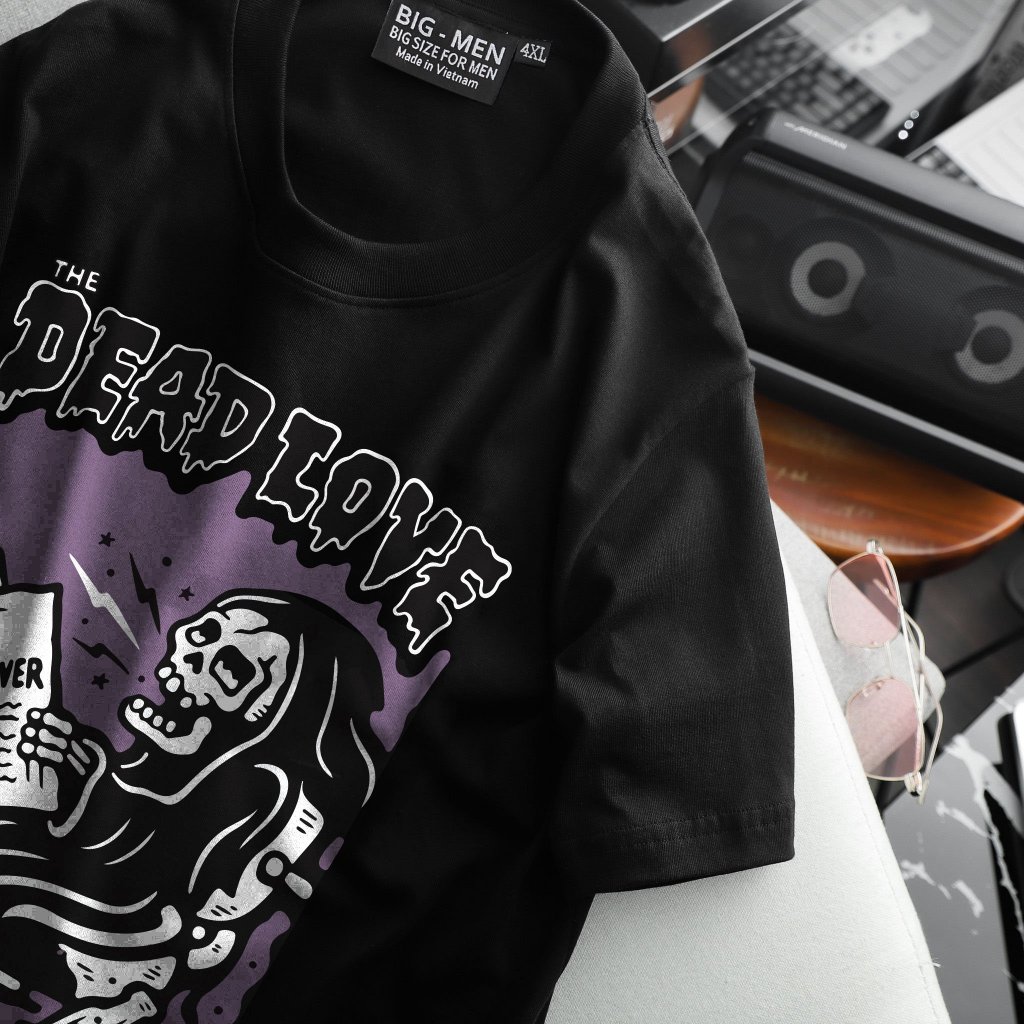 Áo thun cotton bigsize nam in hình ngộ nghĩnh bigsize cỡ đại < 140kg - xương DL