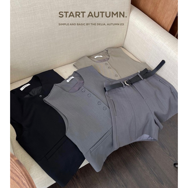 2338 ÁO GILE VEST CỔ TRÒN