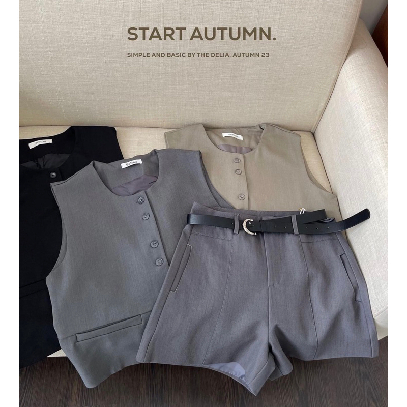 2338 ÁO GILE VEST CỔ TRÒN