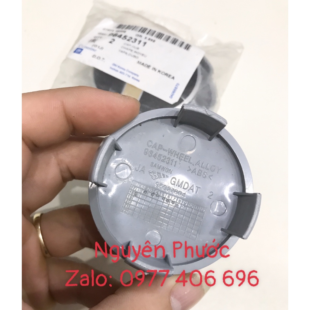 Nắp chụp tâm Lazang đúc CATPTIVAL, LACETTI, AVEO - Hàng xịn GM chính hãng/ Giá 1 cái 96452311