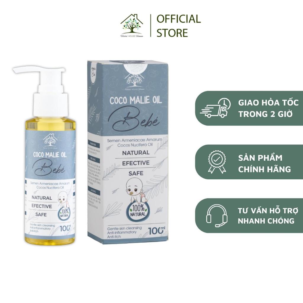 Tinh Dầu Massage Cao Cấp Coco Malie Oil BEBÉ 100ml Chăm Sóc Và Dưỡng Ẩm Làn Da Cho Bé - HERBAL HOUSE VIETNAM