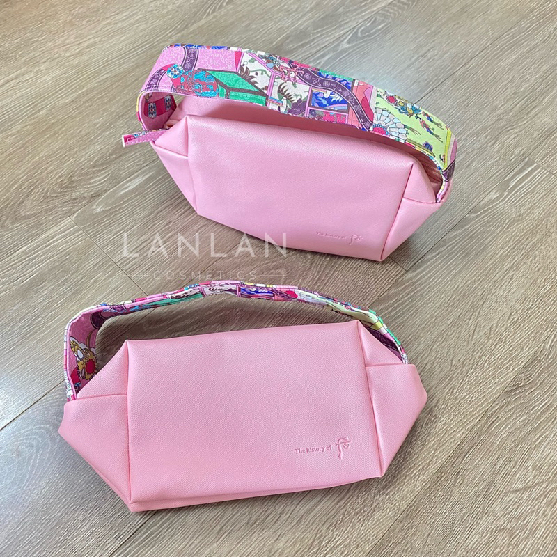 Túi đựng mỹ phẩm hãng Whoo màu Pink