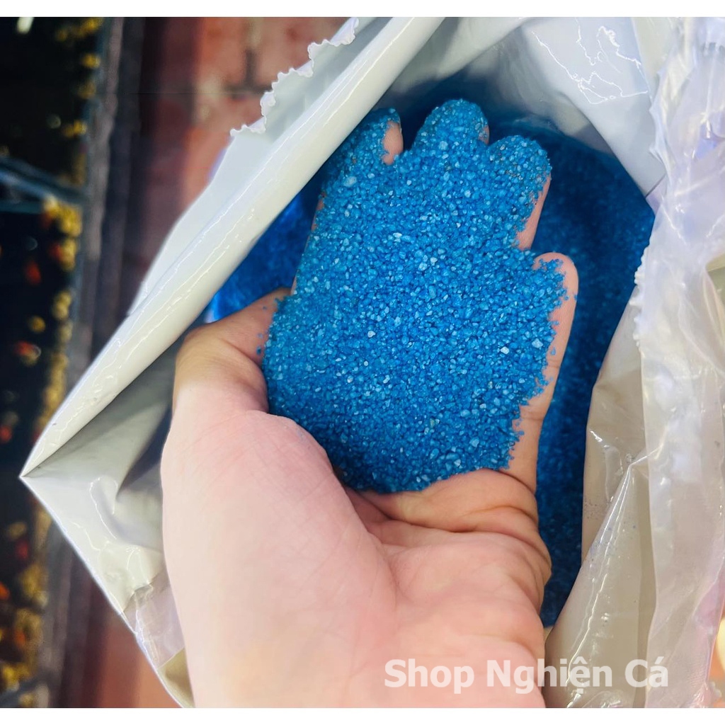 500g Cát Xanh Trang Trí Nền, Trải Nền Bể Cá Bể Thủy Sinh