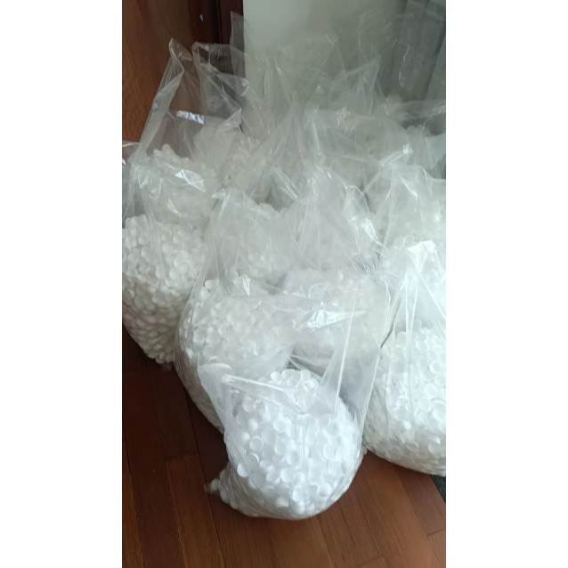 50 Vỏ Viên Hoàn Màu Trắng - Quả Bóng Mở Đôi 2,1Cm