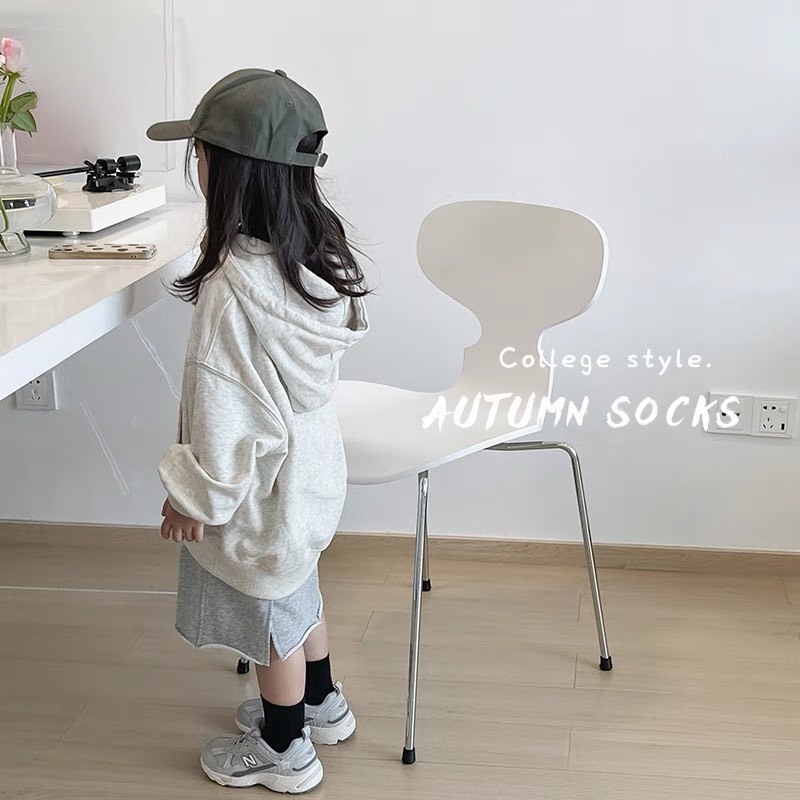 Set 5 Đôi Tất Len Gân Tăm Cổ Cao Vintage Cho Các Bé Siêu Xinh CCa