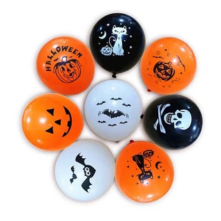 Set 10/30 Bóng Bóng Cao Su Dày Halloween
