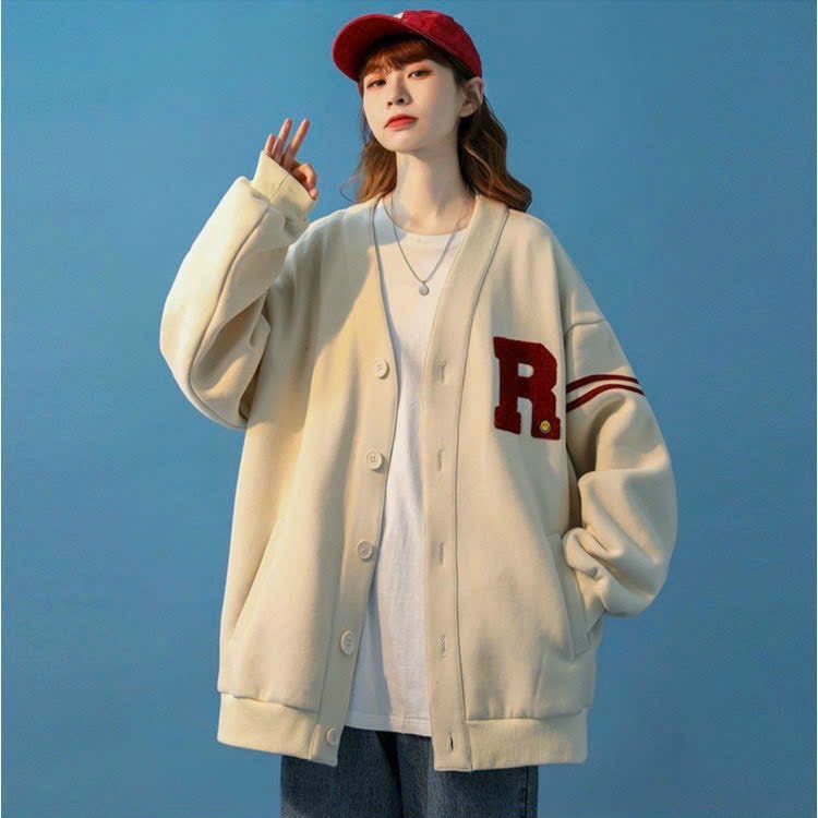 Áo khoác cardigan Logo in chữ R nổi - 247store.vn - AocadigannichuR1012_P10K11