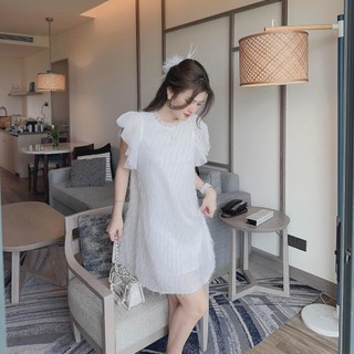 VÁY LÔNG VŨ BÈO TƠ - HÀNG QC CAO CẤP