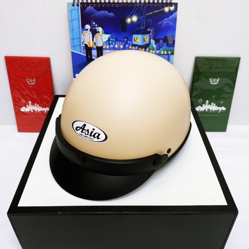 Mũ Bảo Hiểm Nửa Đầu MT105 ASIA Chính hãng /Bảo Hành 12 Tháng.