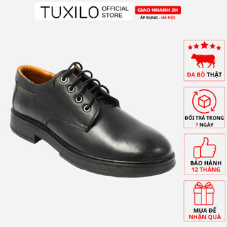 Giày đốc nam da bò cao cấp, giày da nam dáng dr đế ca su da thật thiết kế nam tính TX98 TUXILO