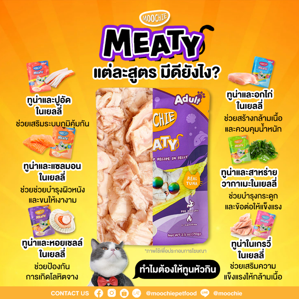 Pate Moochie Cho Mèo 85g - Nhập Khẩu Thái Lan, Thơm Ngon, Dinh Dưỡng