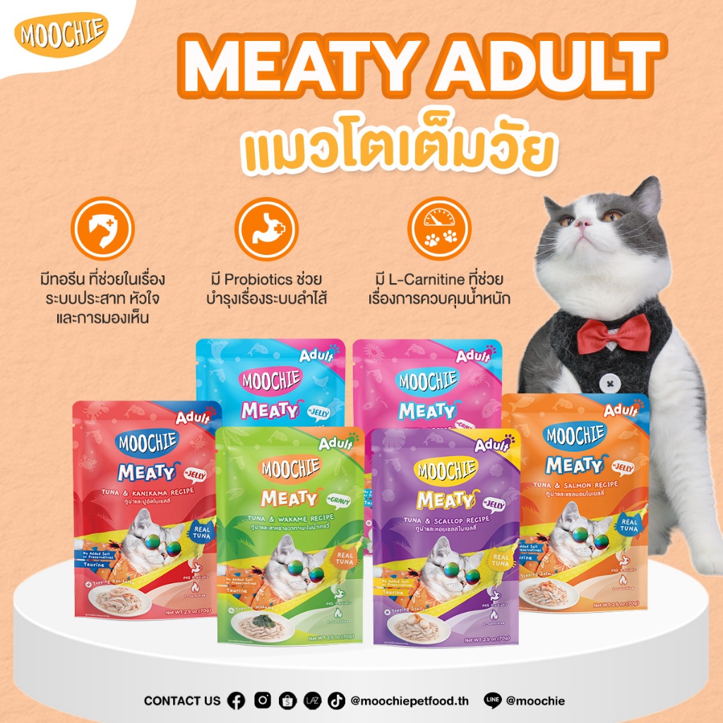 Pate Moochie Cho Mèo 85g - Nhập Khẩu Thái Lan, Thơm Ngon, Dinh Dưỡng