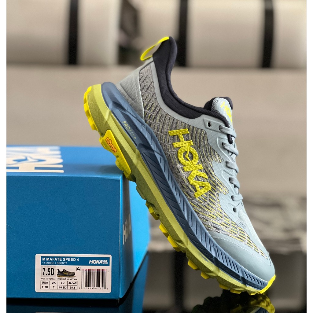 Giày Trail H0ka Matafe Speed 4 Dòng Địa Hình Tốc Độ Ổn Định Unisex Full Box Tặng Kèm Vớ