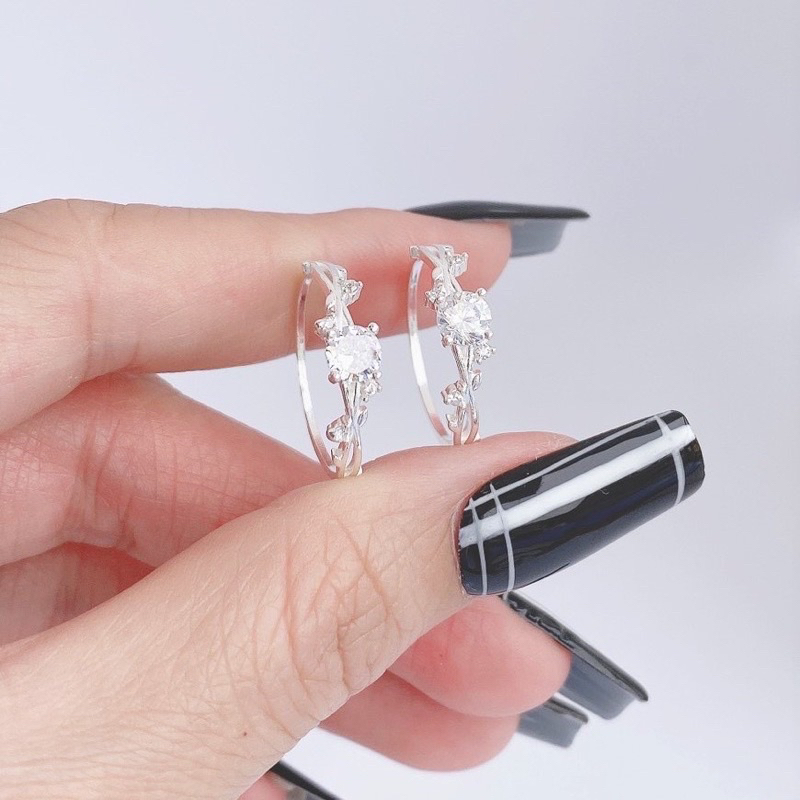 Nhẫn bạc hoa hồng chất liệu bạc ta - Lily Silver