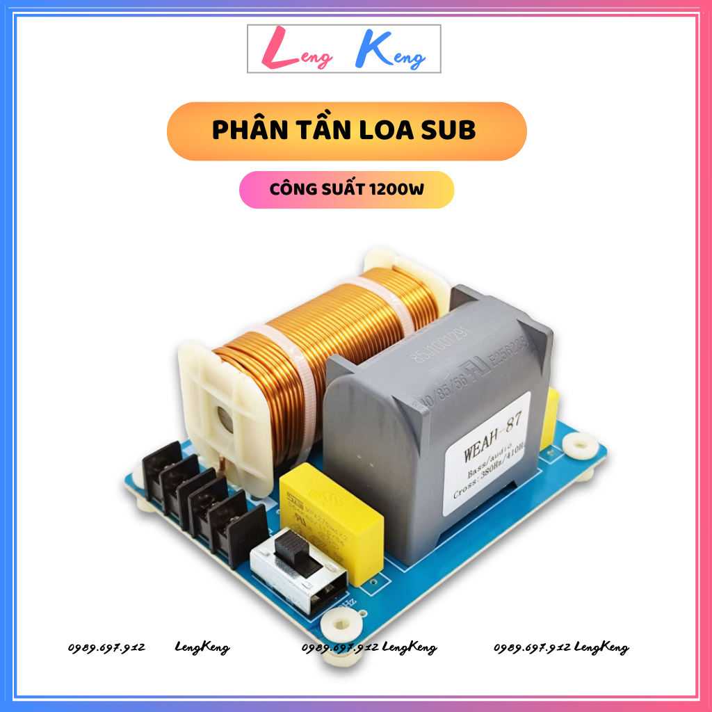 Mạch phân tần loa sub Weah 87 chuyên dùng cho loa Sub hơi 30, sub 40, sub 50 hay loa sub công suất lớn