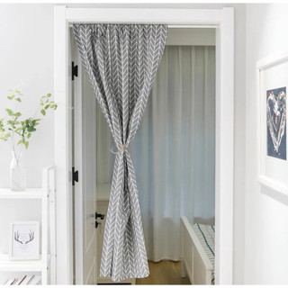   LUỒN DÂY CAO 90-140CM  Màn trang trí cửa sổ chất canvas họa tiết đẹp Rèm che tủ bếp tủ quần áo size tùy chỉnh 