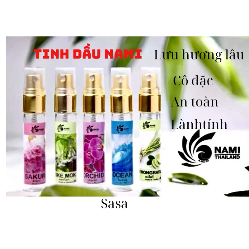 Tinh dầu thơm thái lan NAMI, tinh dầu tự nhiên NAMI, tinh dầu đuổi muỗi,an toàn lành tính