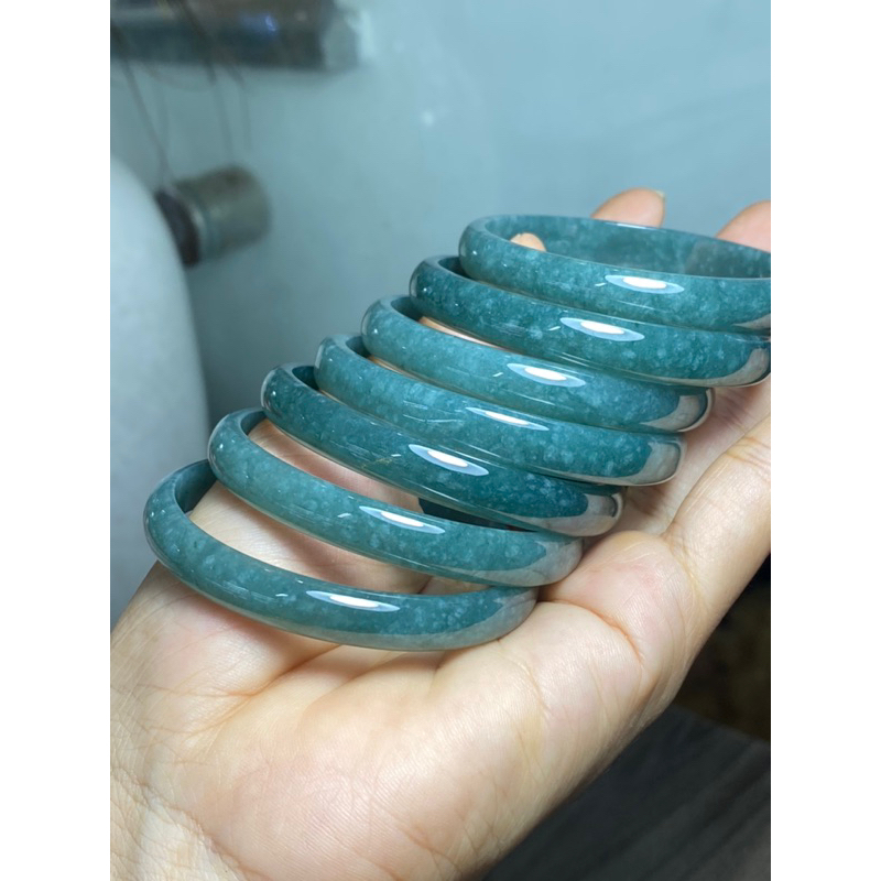 Vòng bảng lam ngọc hoa bay size 50