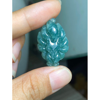 Mặt hồ ly chúa lam ngọc kèm dây