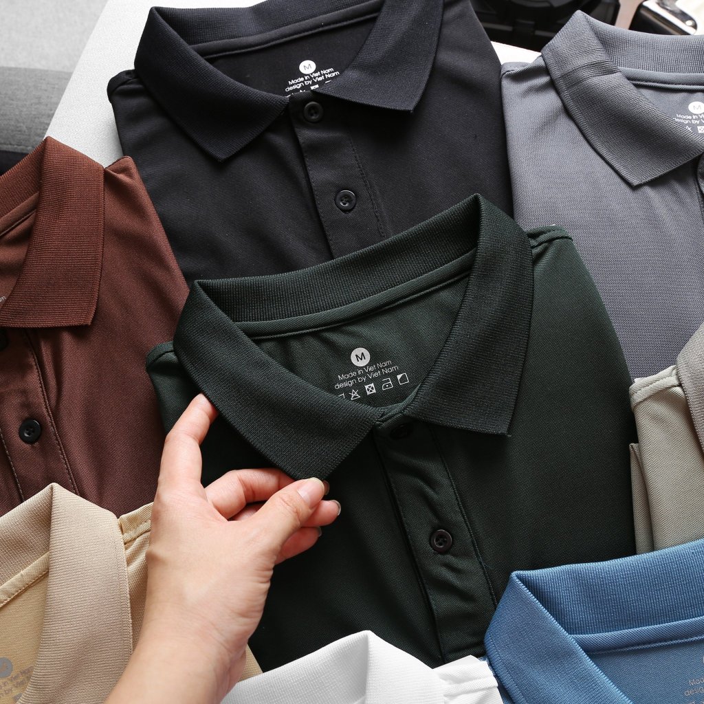 Áo polo nam nữ ABFIT cổ bẻ thun cá sấu thái co dãn thoáng mát cao cấp.A1