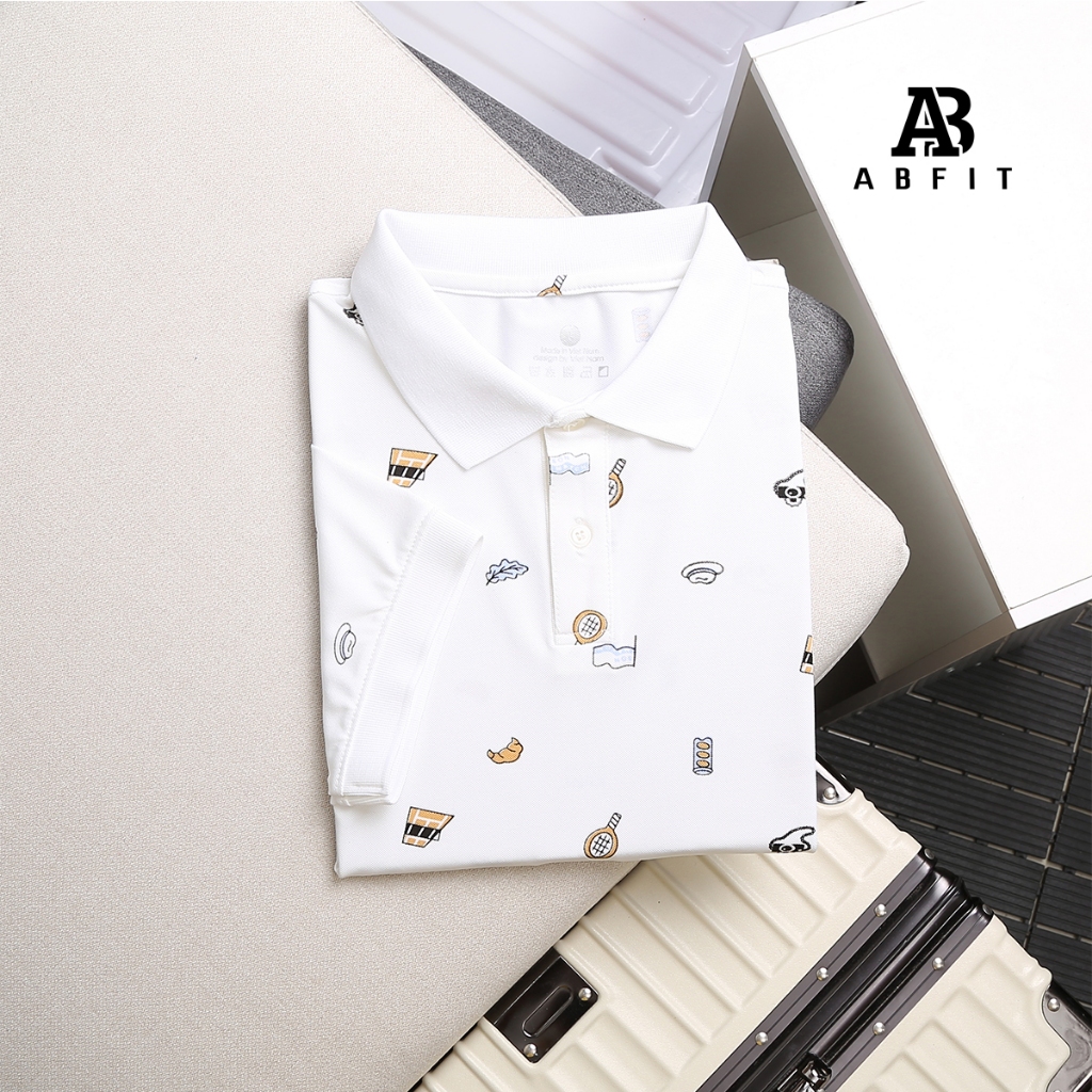 Áo polo nam nữ ABFIT cổ bẻ thun cá sấu thái co dãn thoáng mát thoáng mồ hôi cao cấp.A1