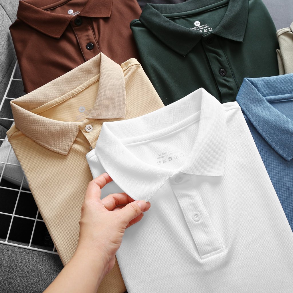 Áo polo nam nữ ABFIT cổ bẻ thun cá sấu thái co dãn thoáng mát cao cấp.A1