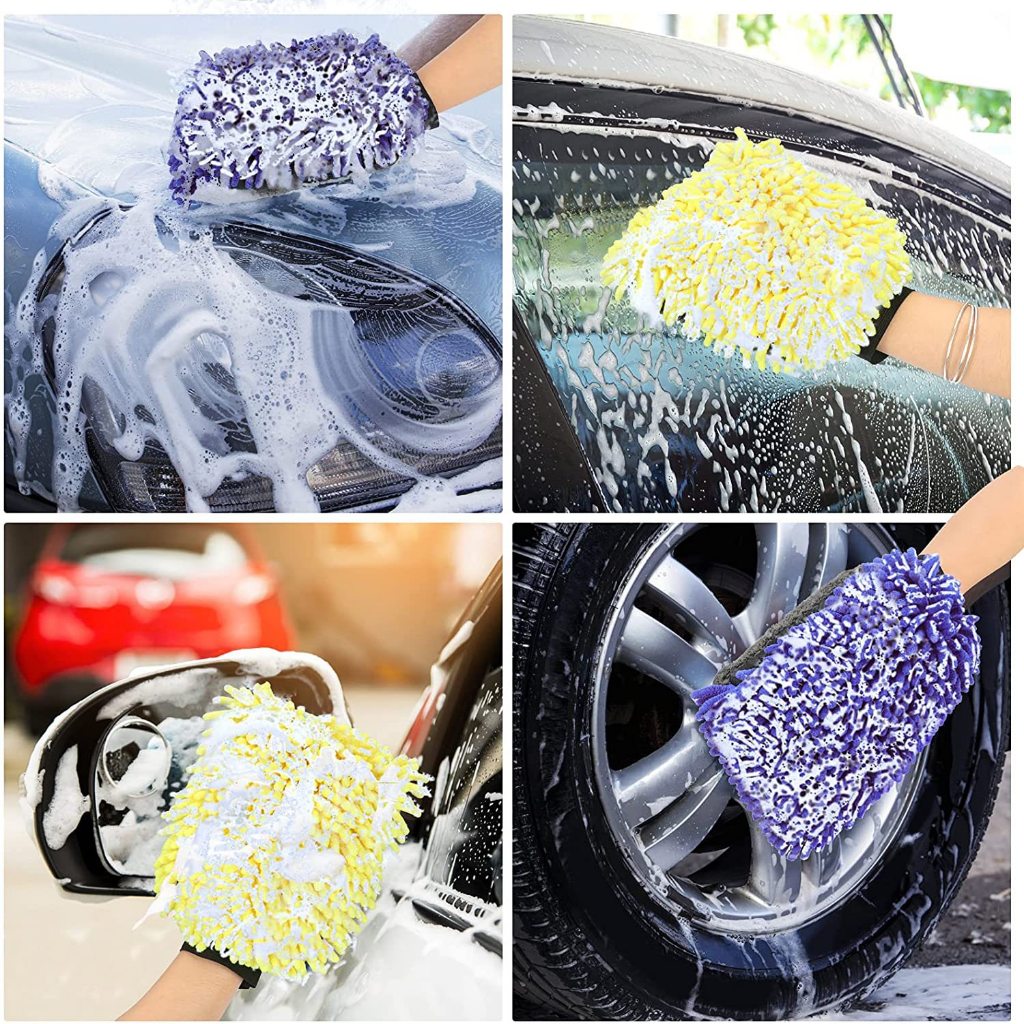 Khăn Lau Ô Tô Chuyên Dụng Găng Tay San Hô Chuyên Dụng Cho Ô Tô, Làm Sạch Mọi Bề Mặt Trên Xe