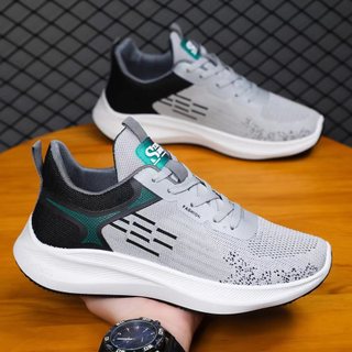 Giày Chạy Bộ Nam -Giày Thể Thao Nam Cao Cấp Spiso Sport-Ghi -S21 Tập Gym